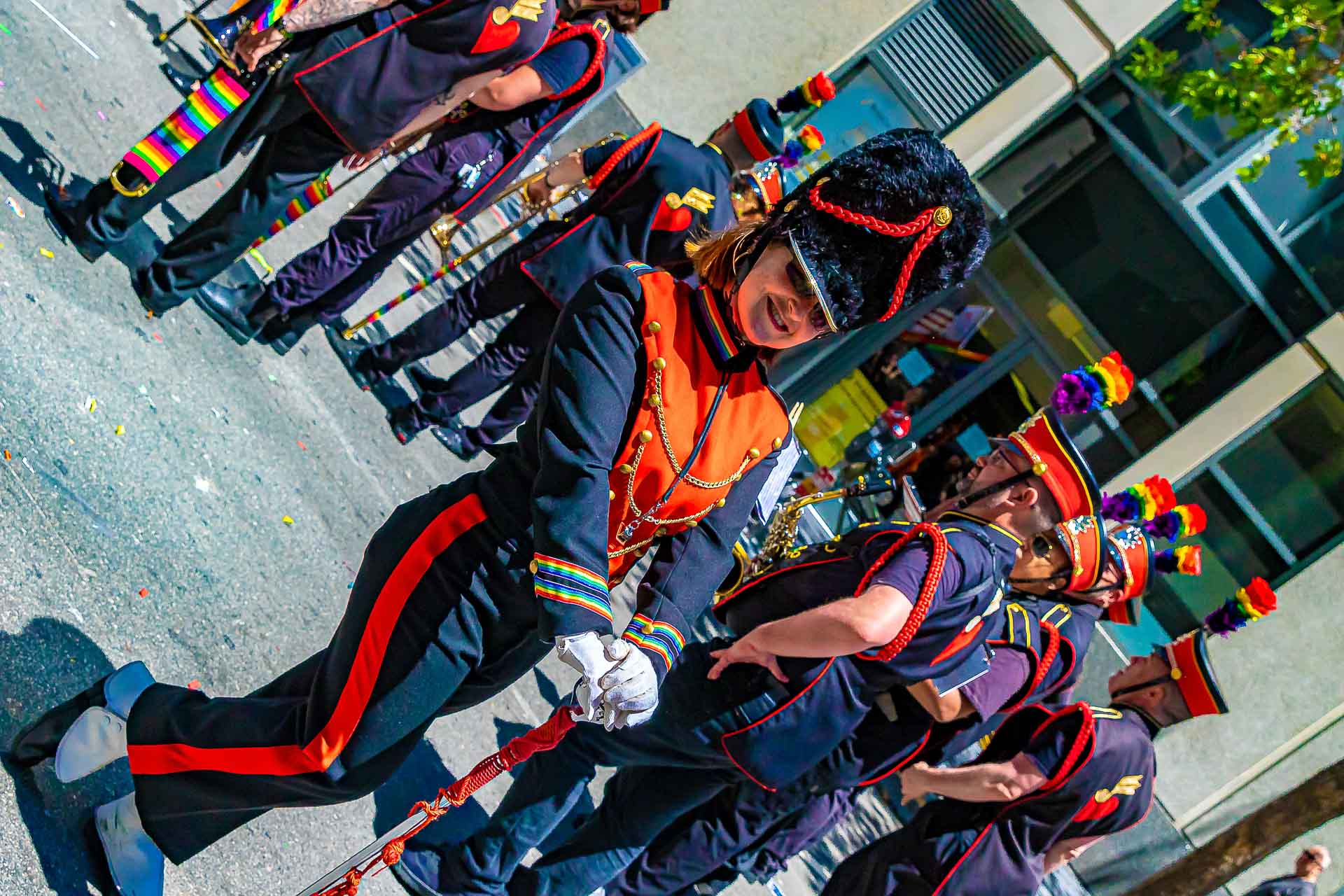 Freedom Band drum corps — keeping the beat on Market Street